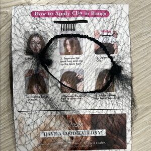 Reecho Clip-in Bangs with Hair Net